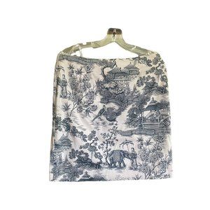 Lauren by Ralph Lauren Blue & White Skirt SZ 12